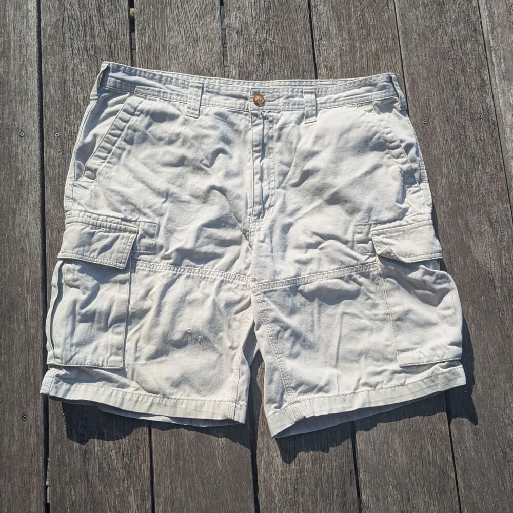 Club-room Men's Cream and White Shorts
